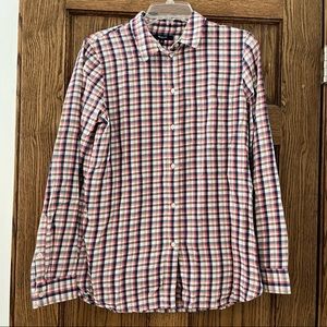 Madewell Plaid Flannel Button Down Top